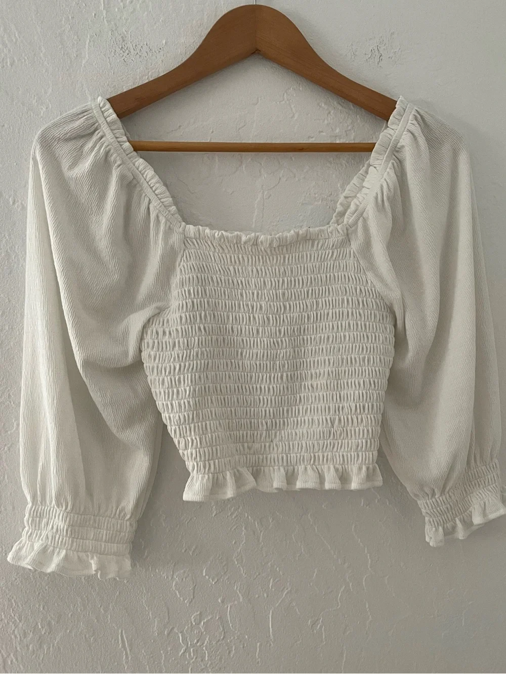 Free People Brenyce Smocked Crop Top